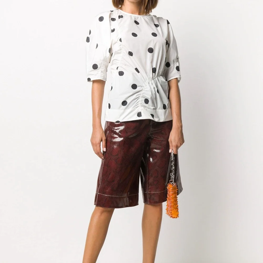 NWT GANNI Polka Dot Top - Picture 2 of 10